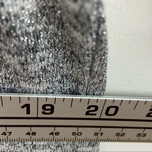 Sloane & Sadie Grey Lace Back Shoulder Zipper Knit Stretch Sweater Size Large L - Picture 11 of 15